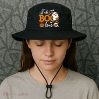 Fab Boo Lous Cute Ghost Halloween Bucket Hat thumb 3