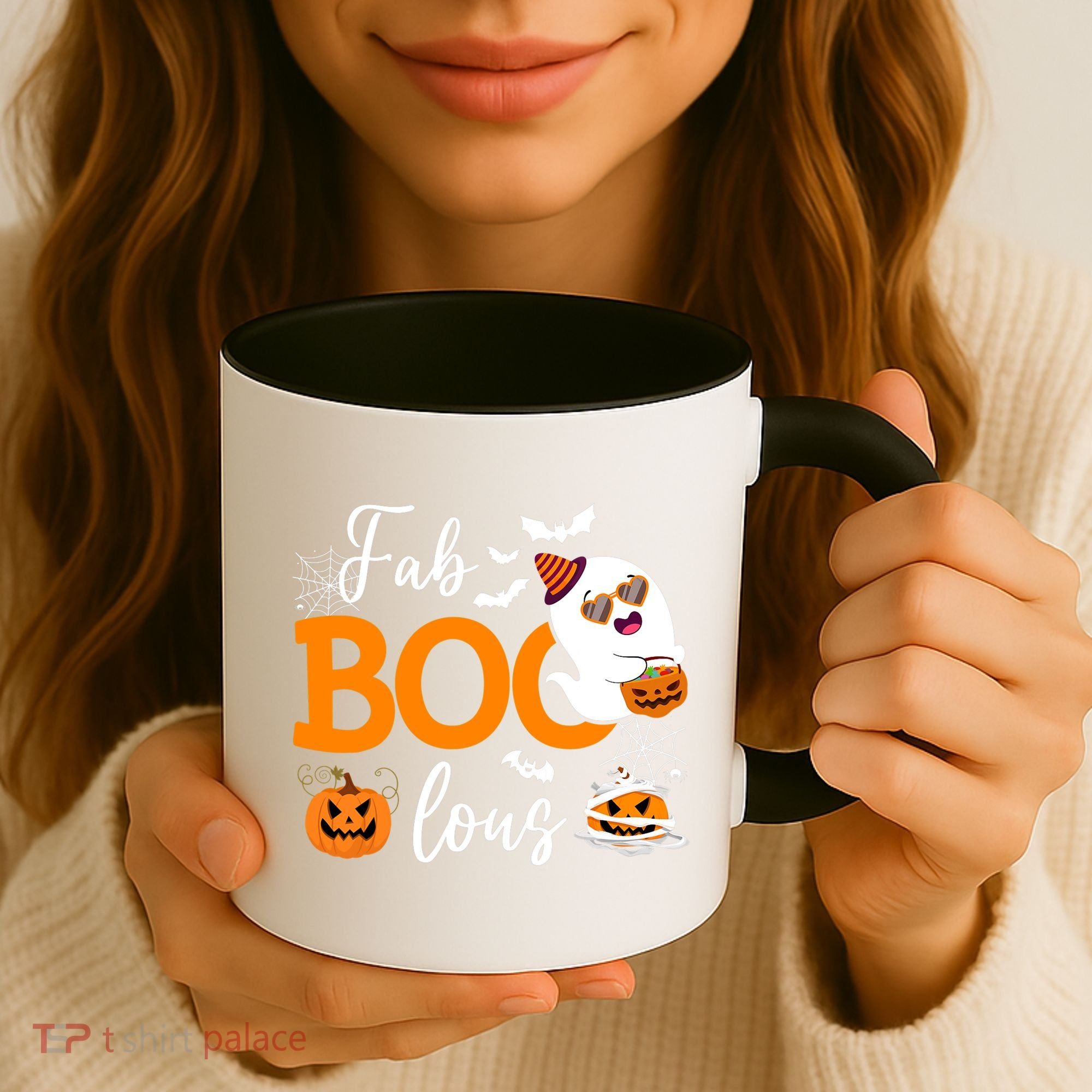 Fab Boo Lous Cute Ghost Halloween Coffee Mug