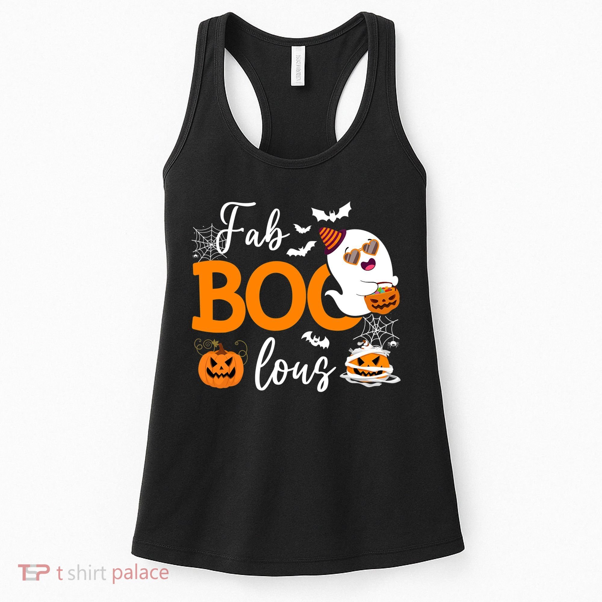 Fab Boo Lous Cute Ghost Halloween Women's Tank Top
