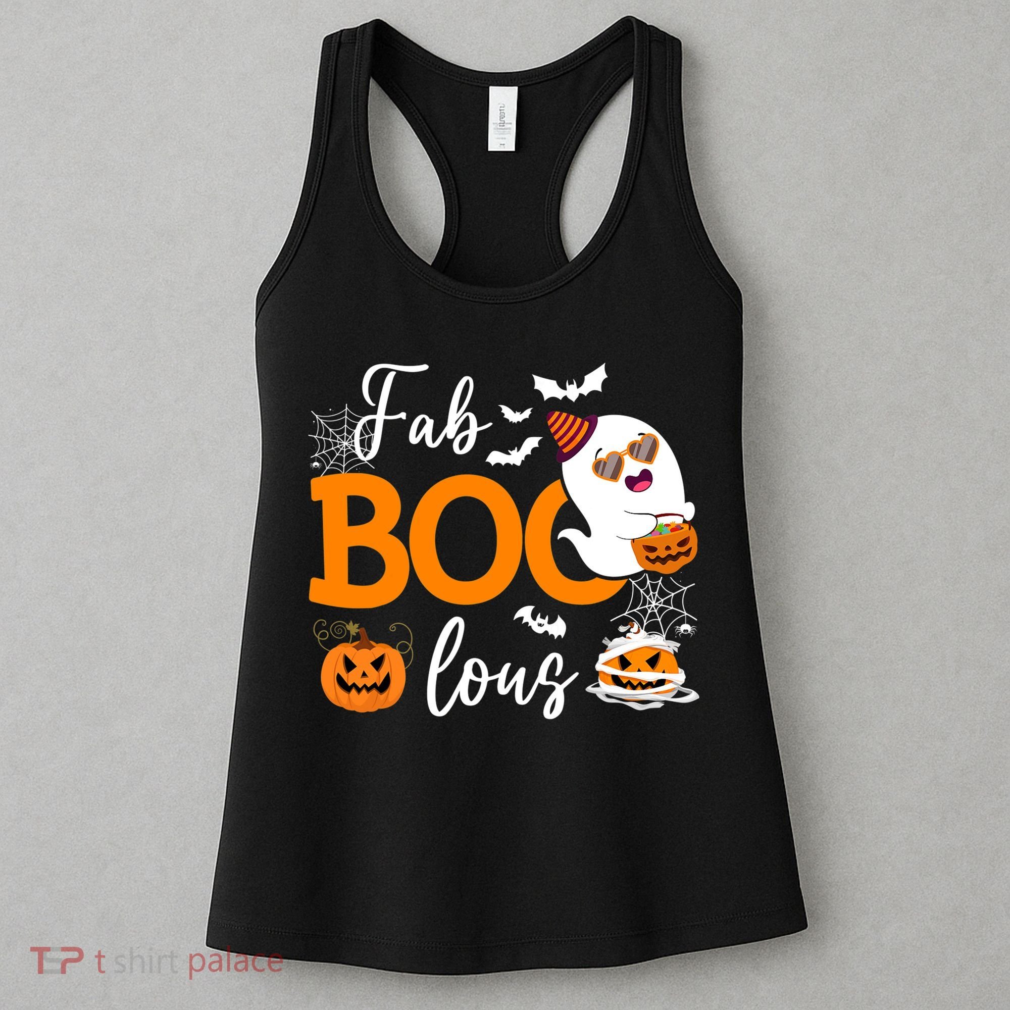 Fab Boo Lous Cute Ghost Halloween Women's Tank Top