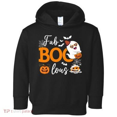 Fab Boo Lous Cute Ghost Halloween Toddler Hoodie