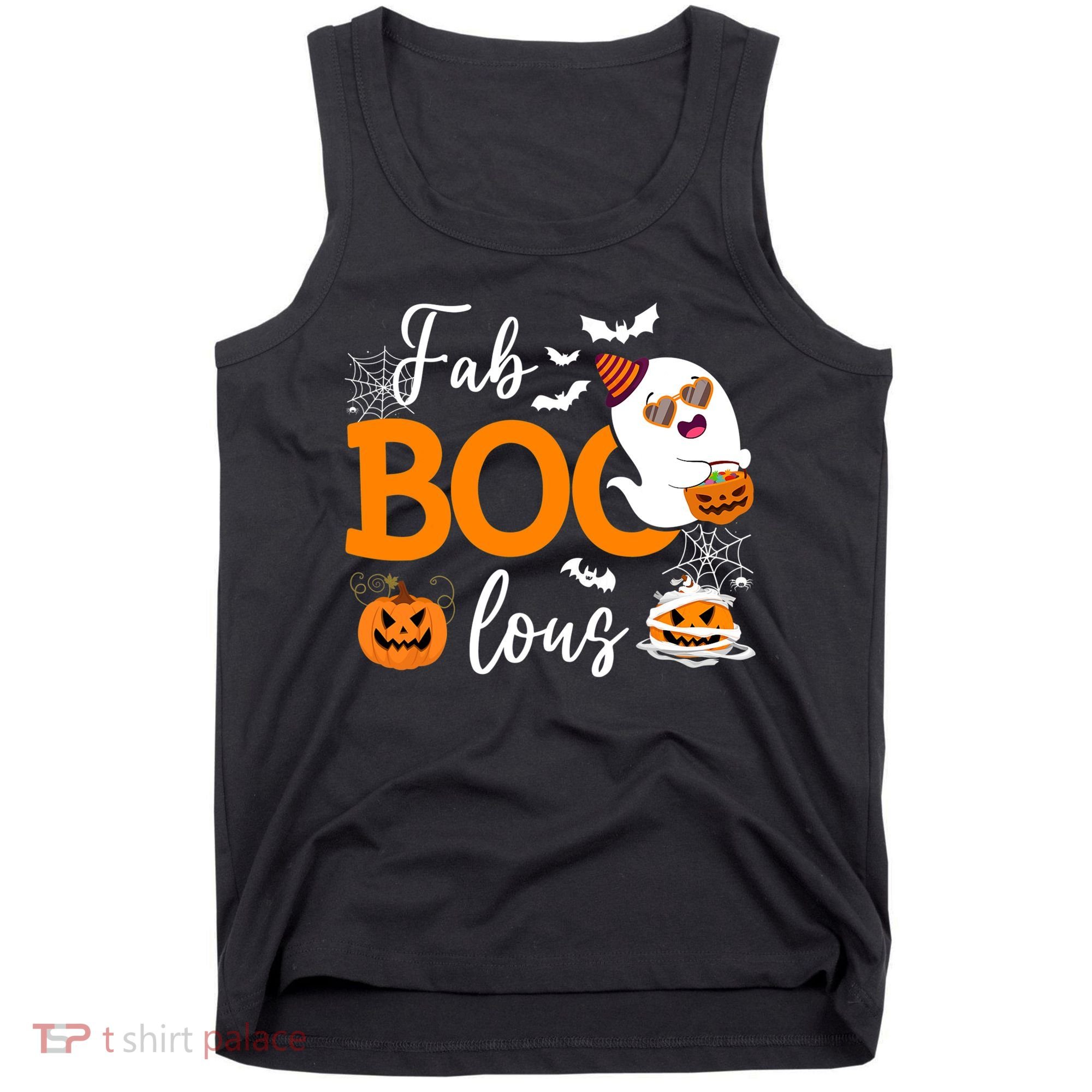 Fab Boo Lous Cute Ghost Halloween Tank Top
