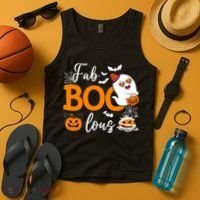 Fab Boo Lous Cute Ghost Halloween Tank Top thumb 4
