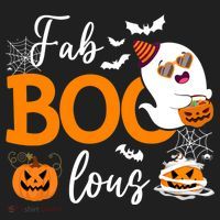 Fab Boo Lous Cute Ghost Halloween Golf Towel thumb 3