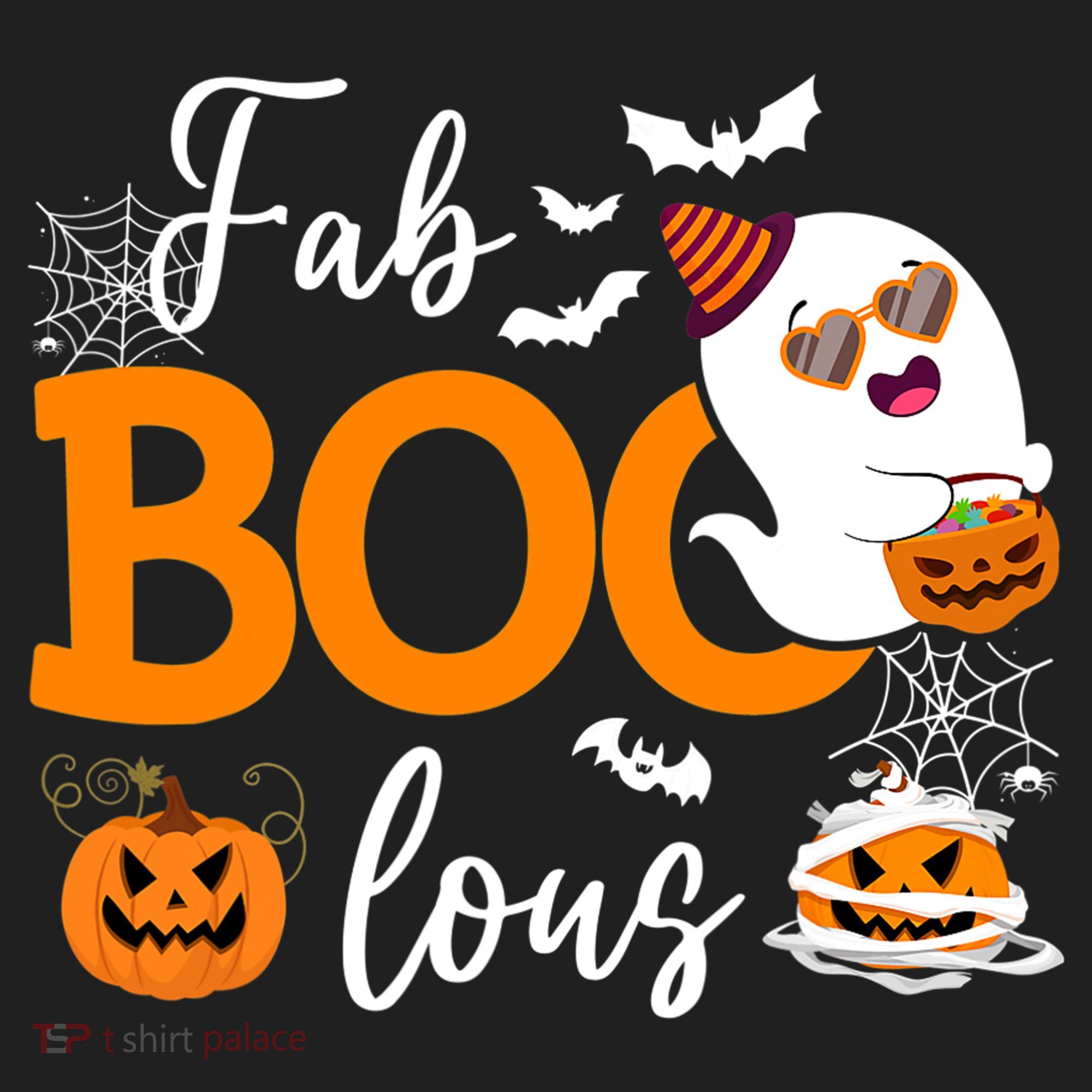 Fab Boo Lous Cute Ghost Halloween Golf Towel