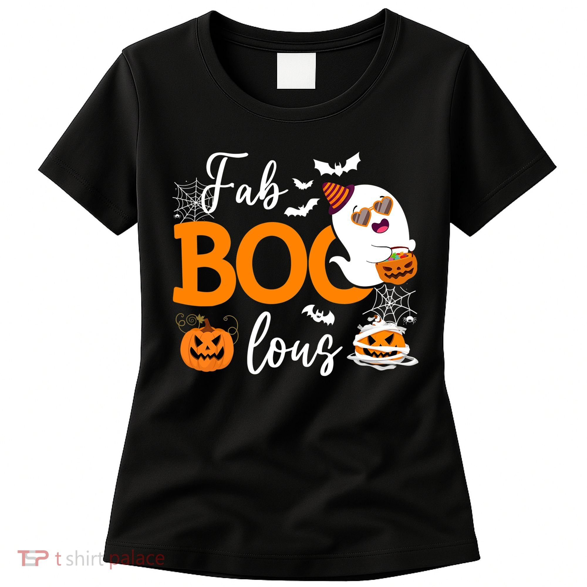 Fab Boo Lous Cute Ghost Halloween Women's T-Shirt