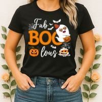 Fab Boo Lous Cute Ghost Halloween Women's T-Shirt thumb 2