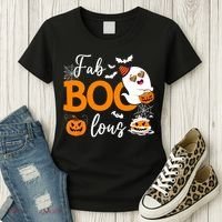 Fab Boo Lous Cute Ghost Halloween Women's T-Shirt thumb 3