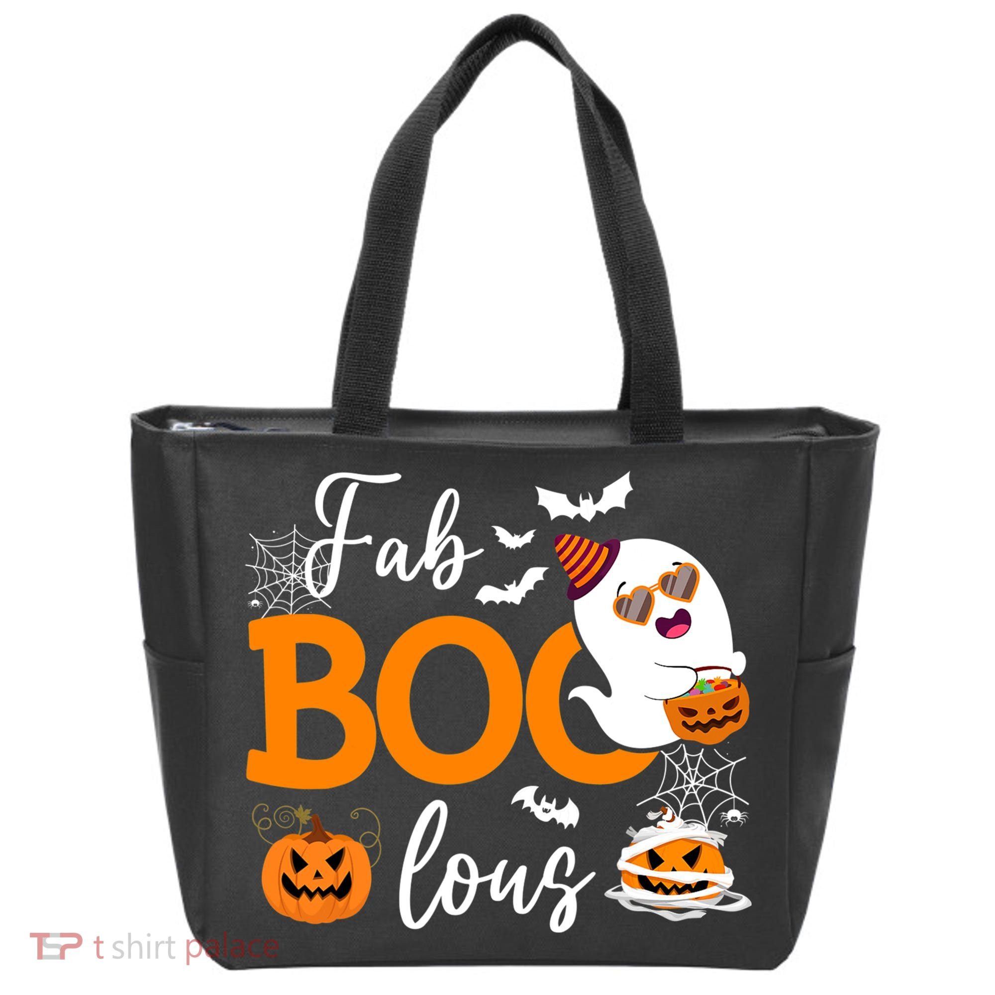Fab Boo Lous Cute Ghost Halloween Tote Bag