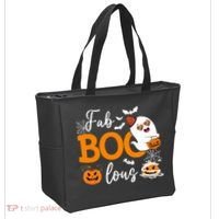 Fab Boo Lous Cute Ghost Halloween Tote Bag thumb 2