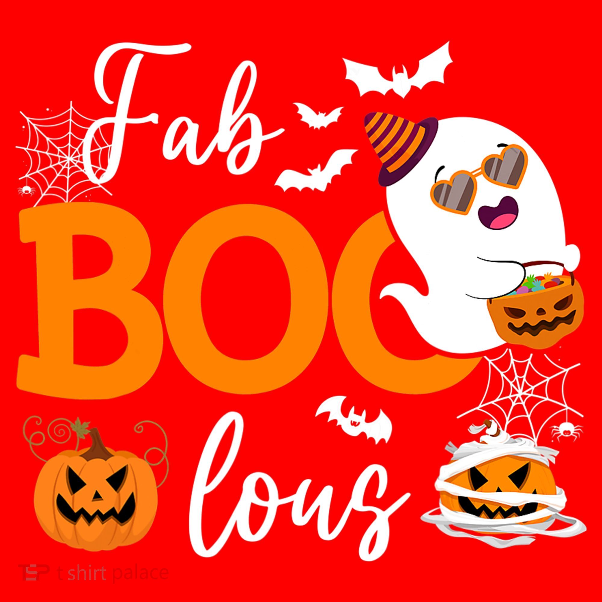 Fab Boo Lous Cute Ghost Halloween Santa Hat