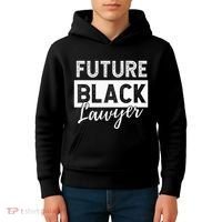 Future Black Lawyer Justice Law School  Kids Hoodie thumb 4