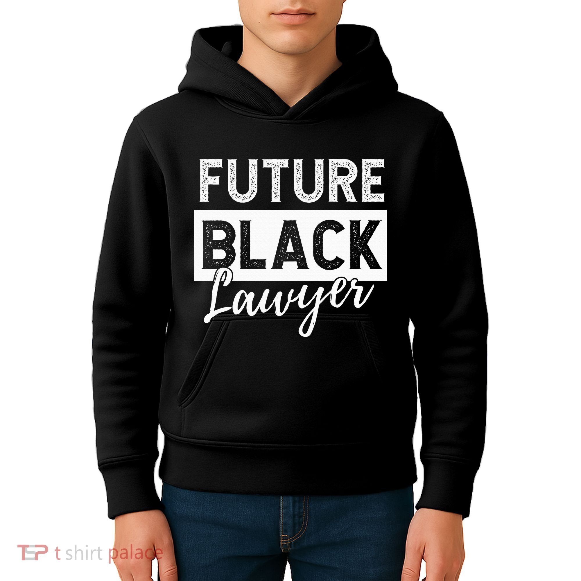Future Black Lawyer Justice Law School  Kids Hoodie