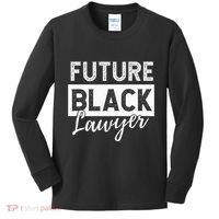 Future Black Lawyer Justice Law School  Kids Long Sleeve Shirt thumb 0