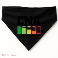 Funny Battery Life Of Cna Certified Nursing Assistant Nurse Gift USA-Made Doggie Bandana thumb 0