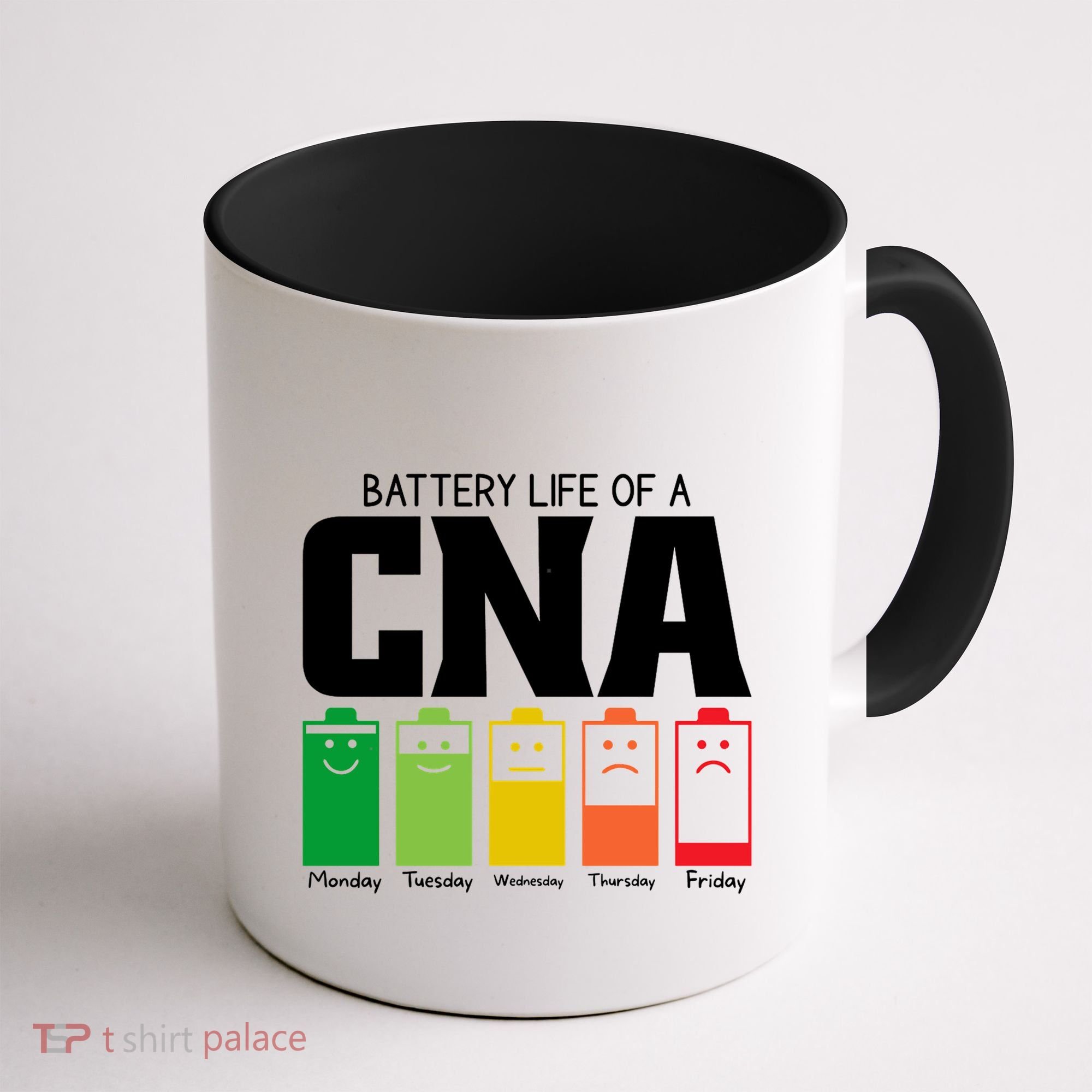 Funny Battery Life Of Cna Certified Nursing Assistant Nurse Gift Coffee Mug