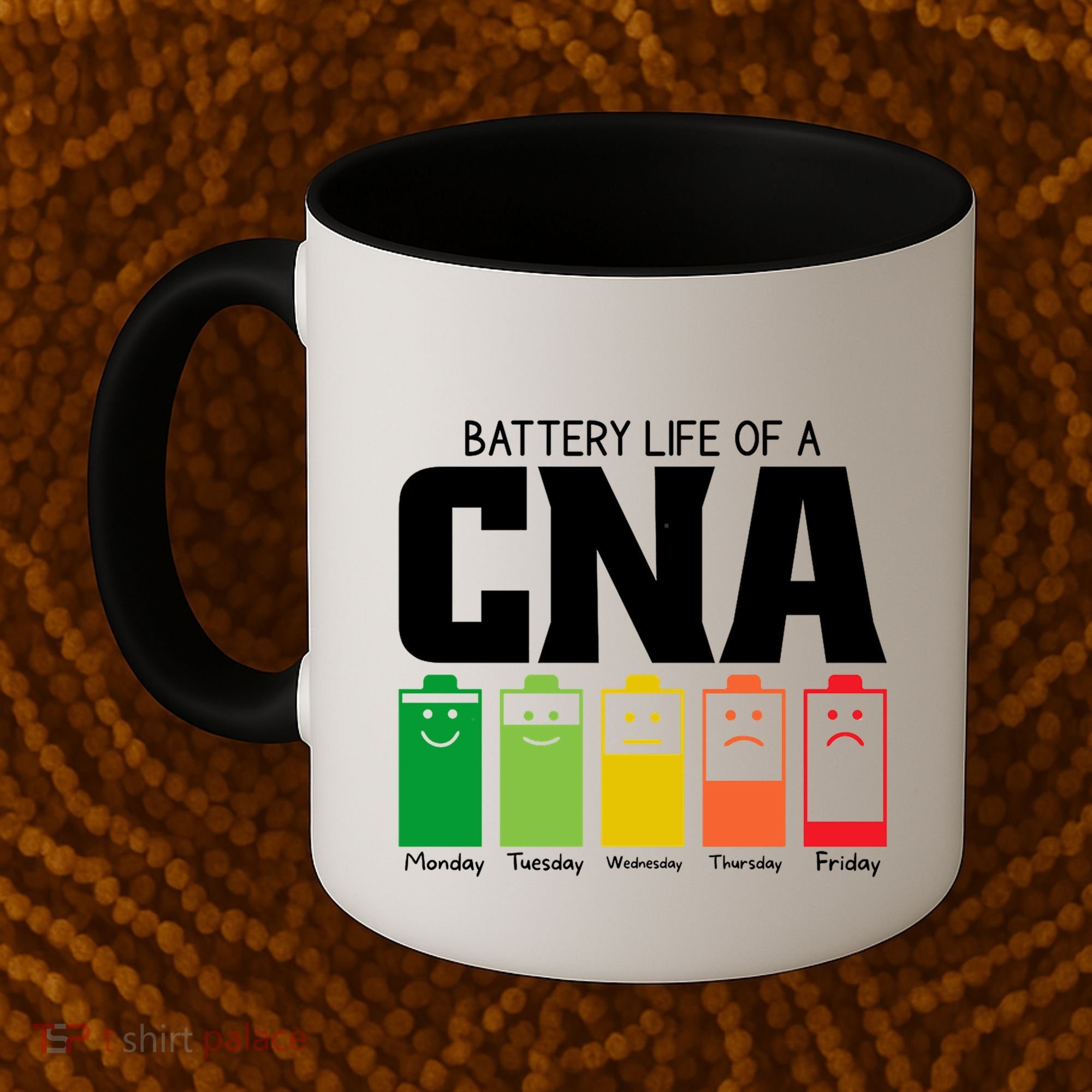 Funny Battery Life Of Cna Certified Nursing Assistant Nurse Gift Coffee Mug