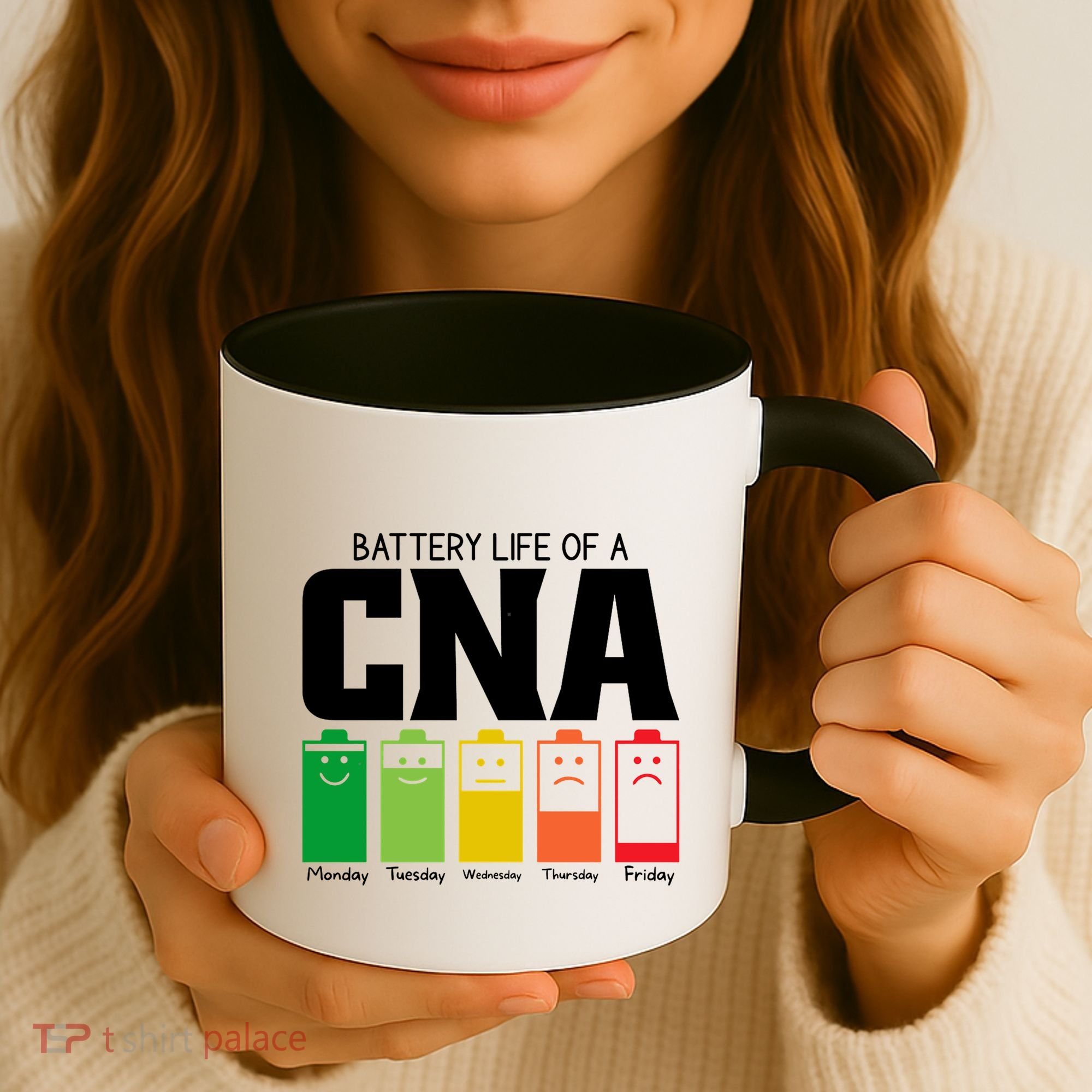 Funny Battery Life Of Cna Certified Nursing Assistant Nurse Gift Coffee Mug
