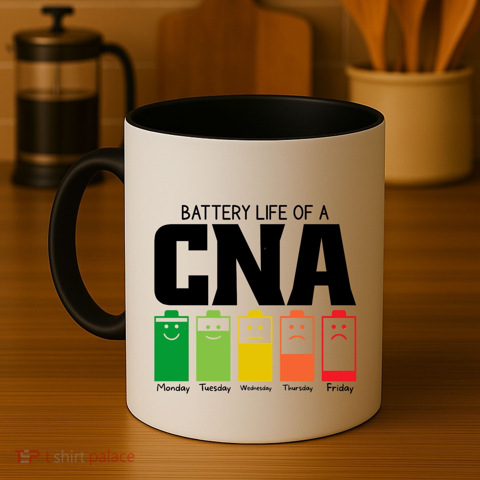 Funny Battery Life Of Cna Certified Nursing Assistant Nurse Gift Coffee Mug