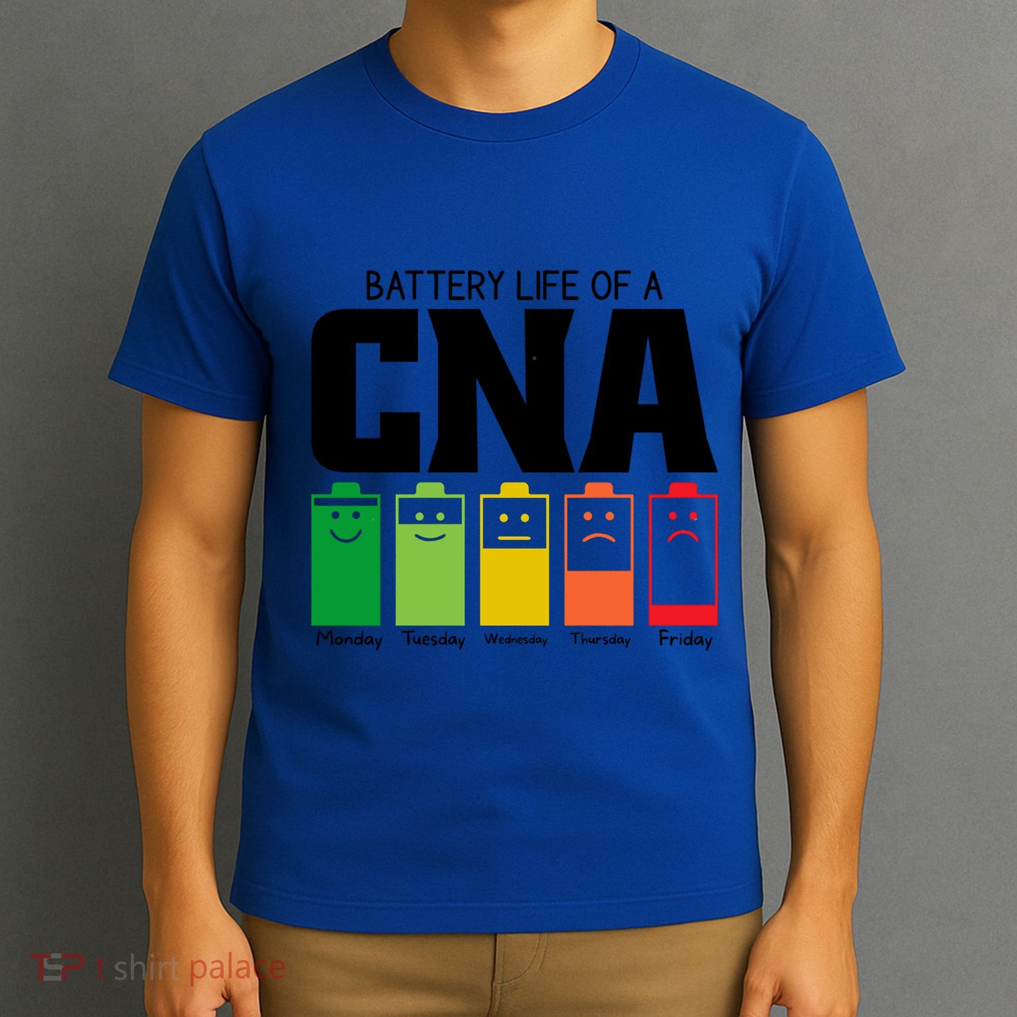 Funny Battery Life Of Cna Certified Nursing Assistant Nurse Gift T-Shirt