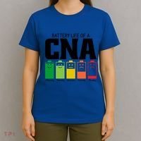 Funny Battery Life Of Cna Certified Nursing Assistant Nurse Gift T-Shirt thumb 4