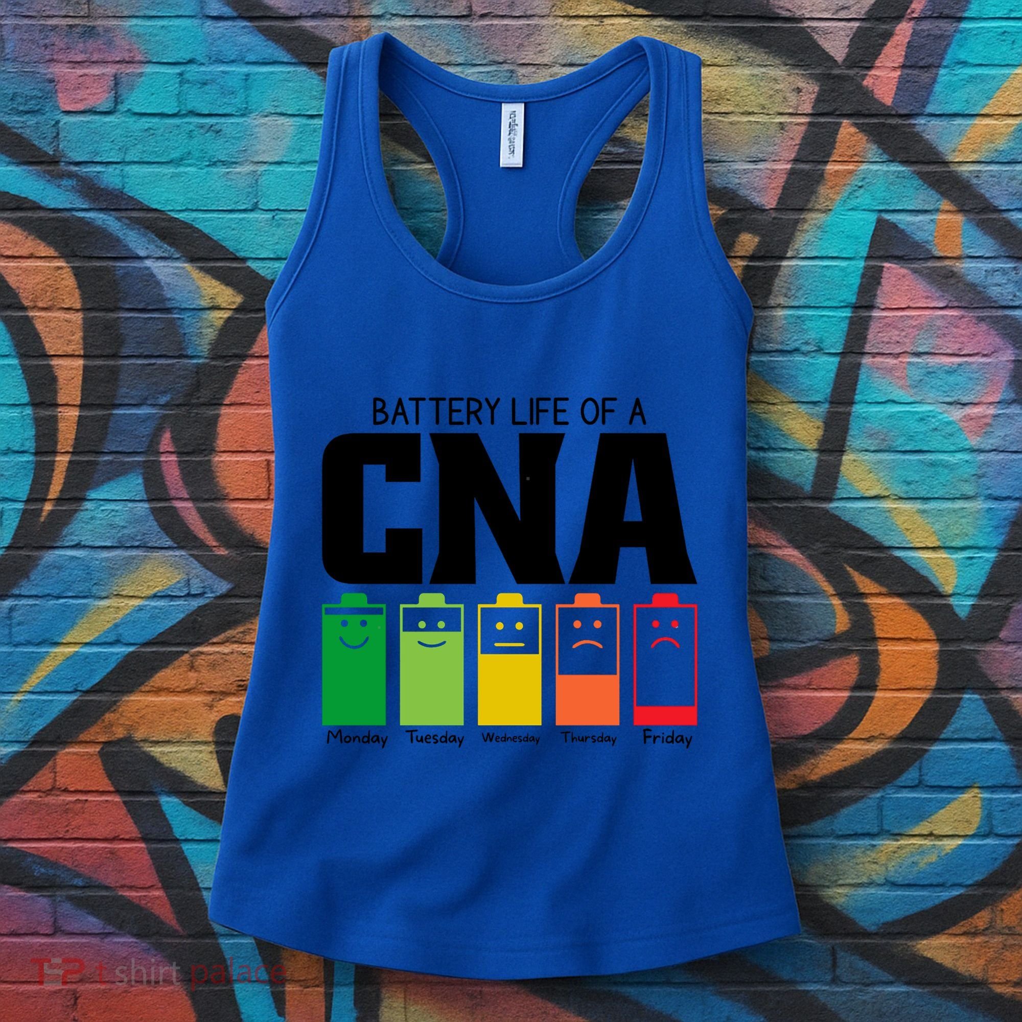 Funny Battery Life Of Cna Certified Nursing Assistant Nurse Gift Women's Tank Top