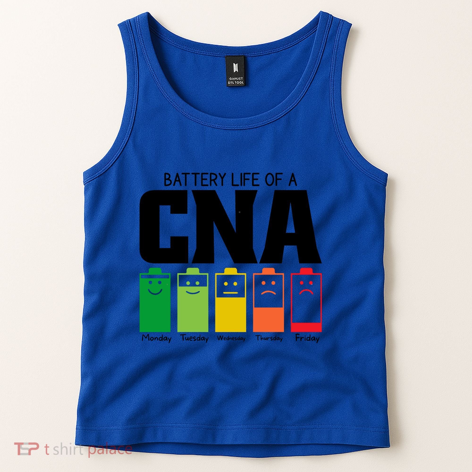 Funny Battery Life Of Cna Certified Nursing Assistant Nurse Gift Tank Top
