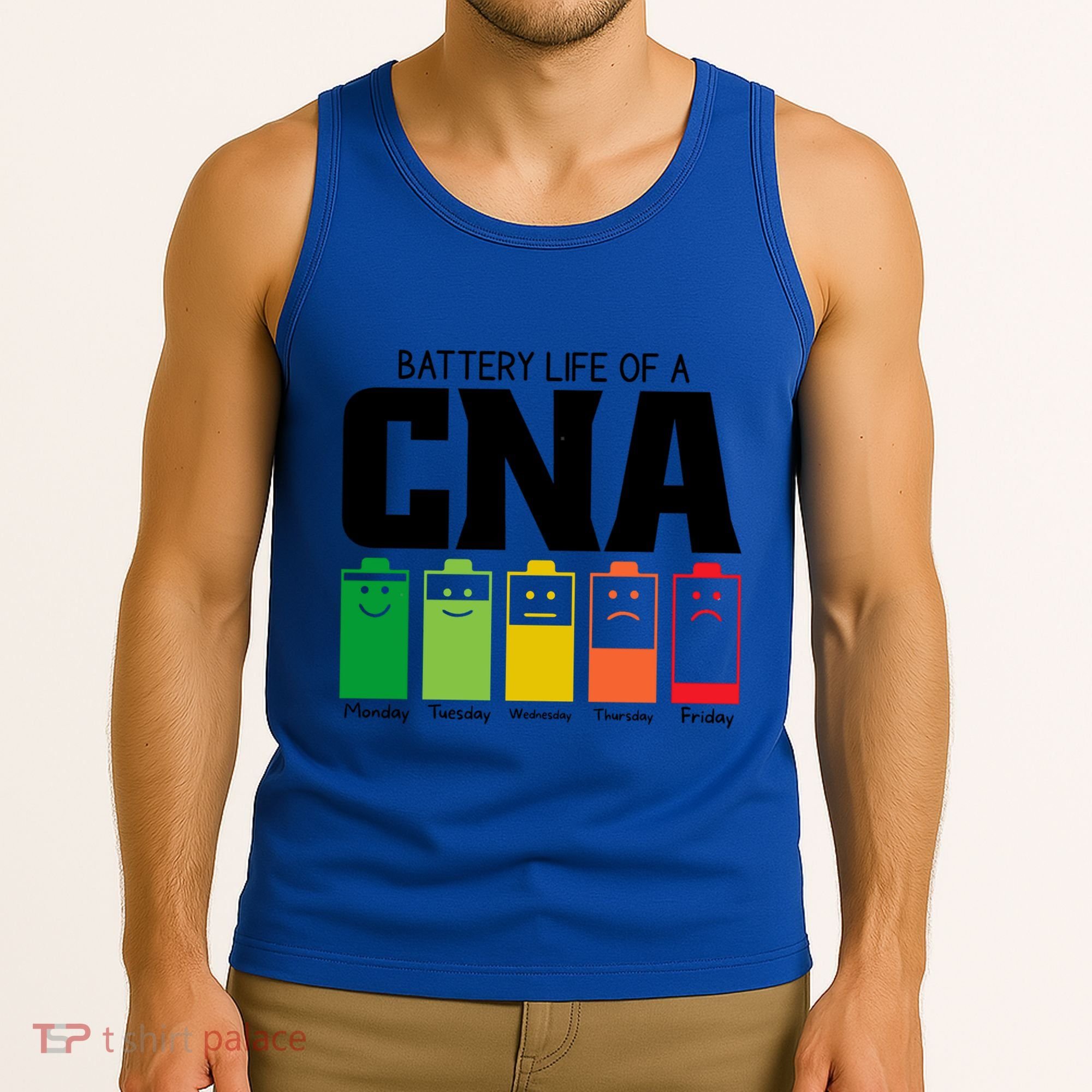 Funny Battery Life Of Cna Certified Nursing Assistant Nurse Gift Tank Top