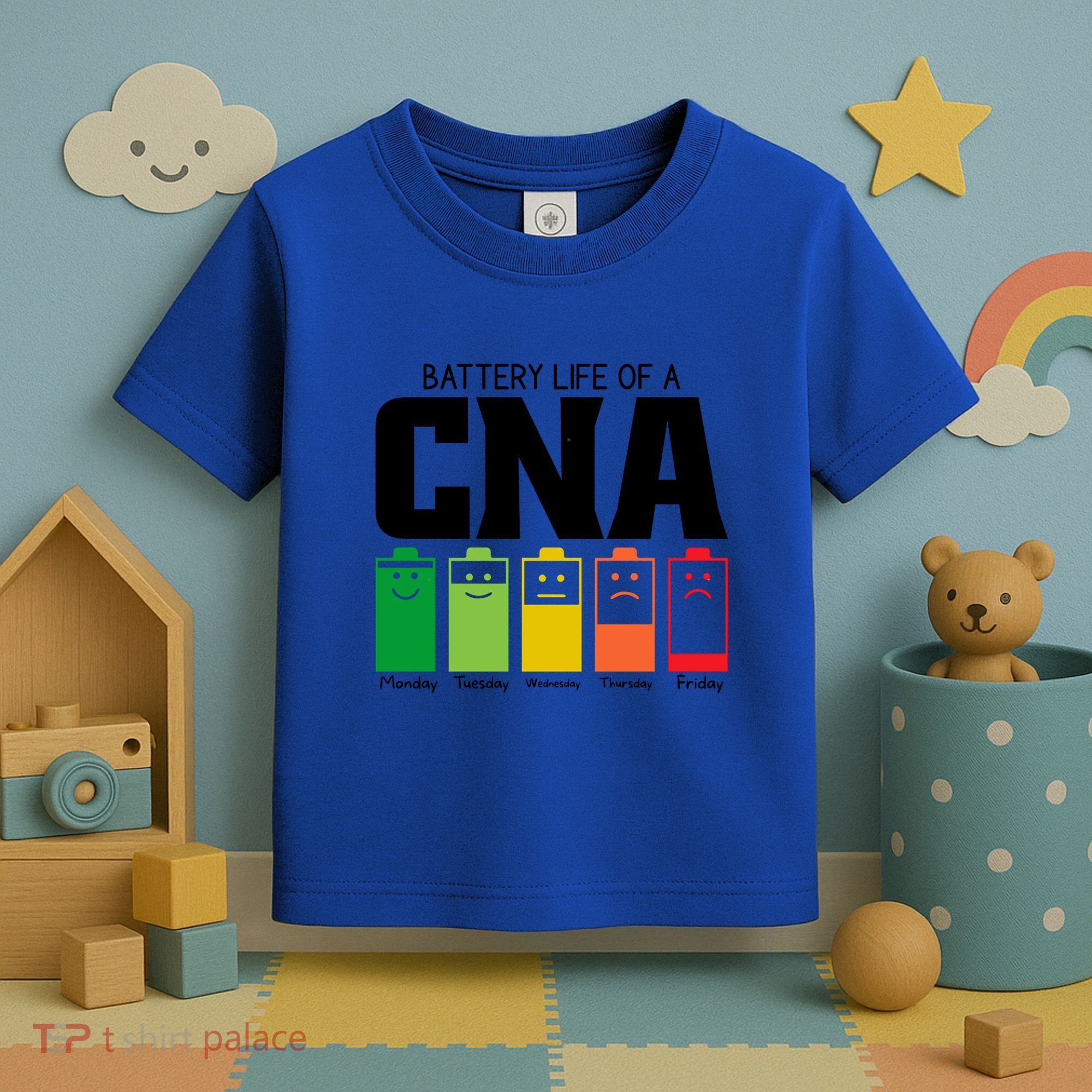 Funny Battery Life Of Cna Certified Nursing Assistant Nurse Gift Toddler T-Shirt