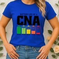 Funny Battery Life Of Cna Certified Nursing Assistant Nurse Gift Women's T-Shirt thumb 2