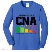 Funny Battery Life Of Cna Certified Nursing Assistant Nurse Gift Kids Long Sleeve Shirt thumb 0