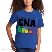 Funny Battery Life Of Cna Certified Nursing Assistant Nurse Gift Kids T-Shirt thumb 2