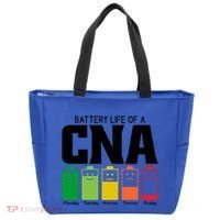 Funny Battery Life Of Cna Certified Nursing Assistant Nurse Gift Tote Bag thumb 0