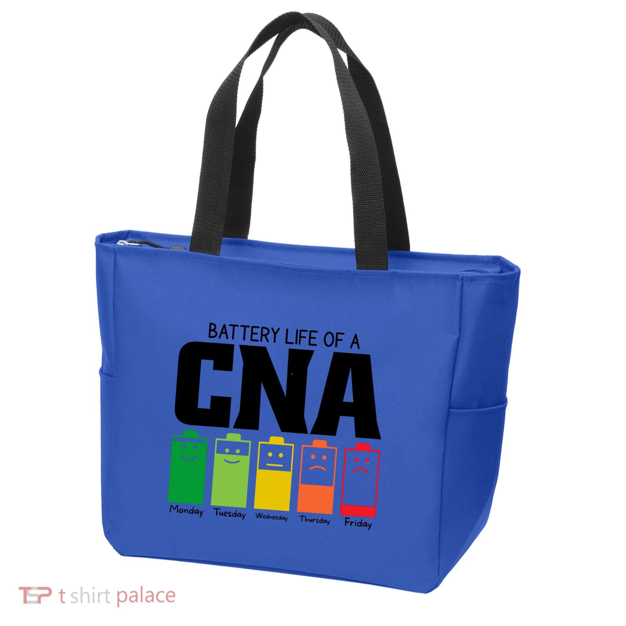 Funny Battery Life Of Cna Certified Nursing Assistant Nurse Gift Tote Bag