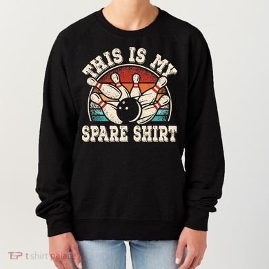 Funny Bowling Lover Bowler Retro This Is My Spare Women's Sweatshirt