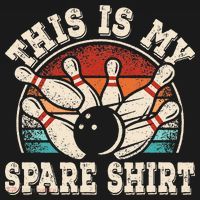 Funny Bowling Lover Bowler Retro This Is My Spare Visor thumb 3