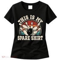 Funny Bowling Lover Bowler Retro This Is My Spare Women's T-Shirt thumb 0