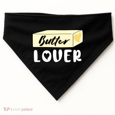 Funny Butter Lover Matching Group USA-Made Doggie Bandana