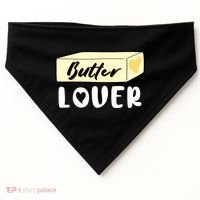 Funny Butter Lover Matching Group USA-Made Doggie Bandana thumb 0