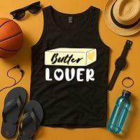 Funny Butter Lover Matching Group Tank Top thumb 4