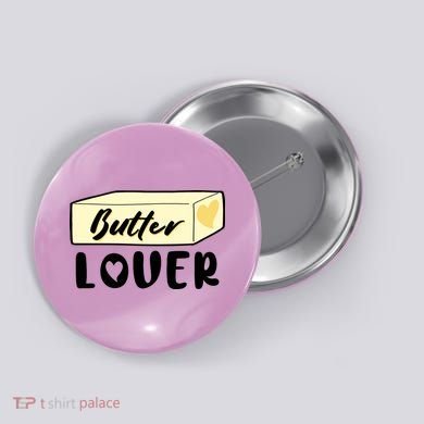 Funny Butter Lover Matching Group Button