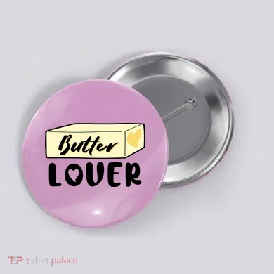 Funny Butter Lover Matching Group Button