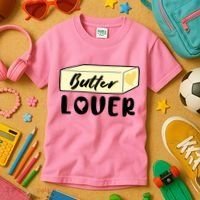 Funny Butter Lover Matching Group Kids T-Shirt thumb 3