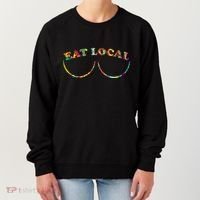 Funny Breastfeeding Meme Mom Eat Local Women's Sweatshirt thumb 0