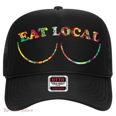Funny Breastfeeding Meme Mom Eat Local Hat