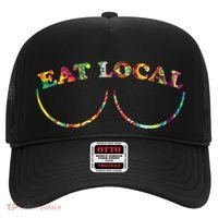 Funny Breastfeeding Meme Mom Eat Local Hat thumb 0