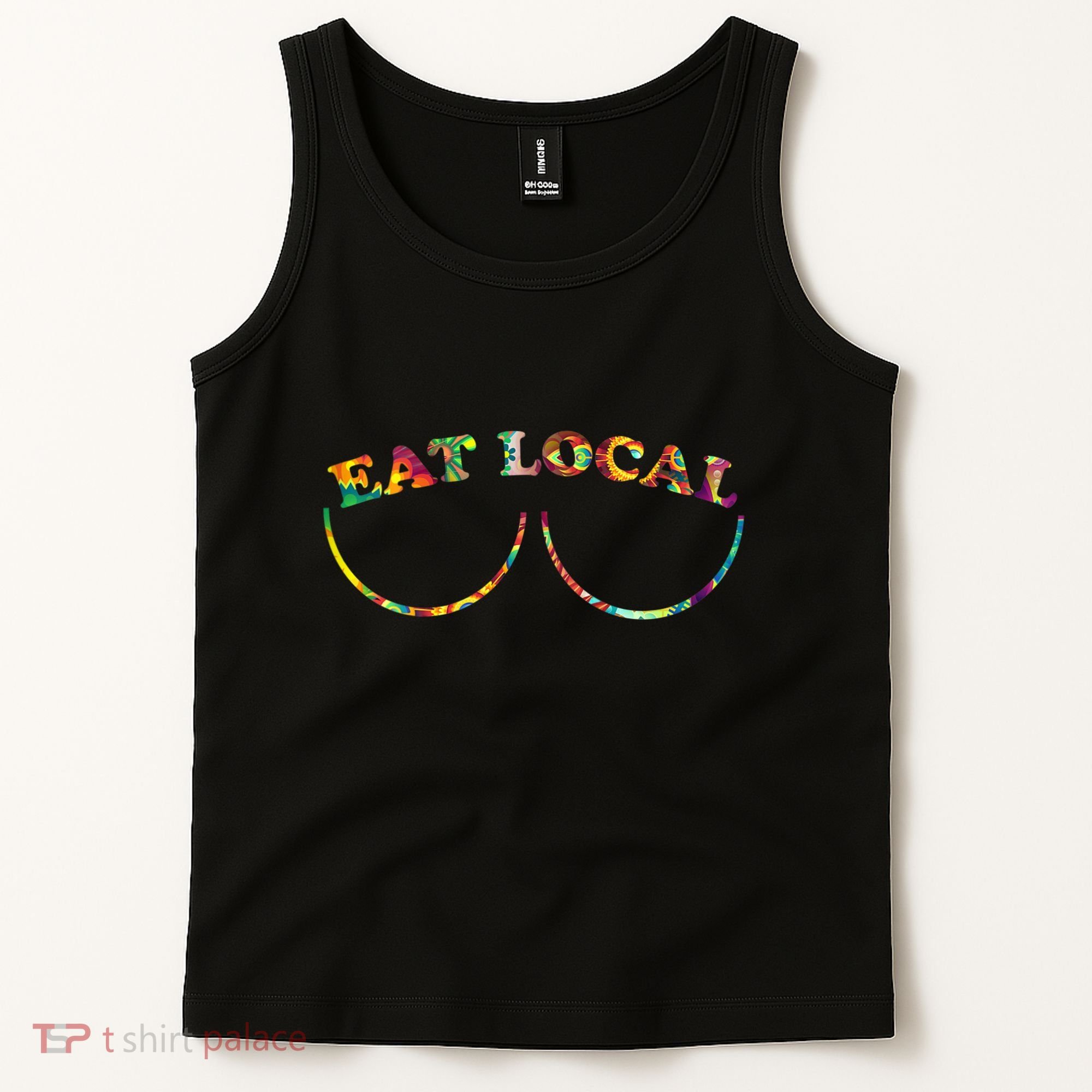 Funny Breastfeeding Meme Mom Eat Local Tank Top