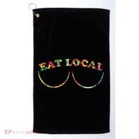 Funny Breastfeeding Meme Mom Eat Local Golf Towel thumb 0