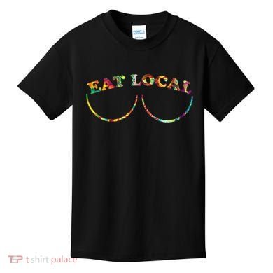 Funny Breastfeeding Meme Mom Eat Local Kids T-Shirt