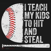 Funny Baseball Mom I Teach My To Hit And Steal Women's Tank Top thumb 5